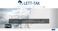 Desktop Screenshot of lett-tak.no