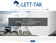 Tablet Screenshot of lett-tak.no